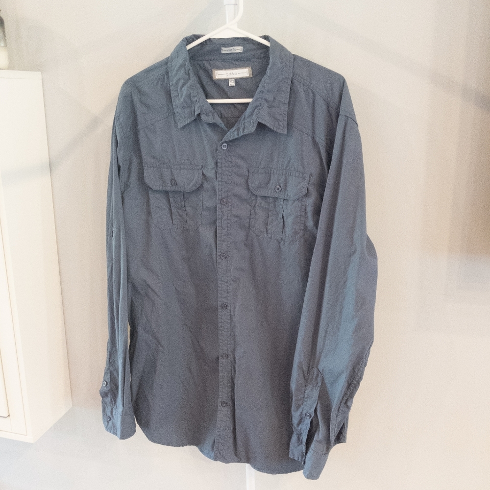 pd&c slim fit long sleeved button down shirt XXL